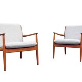 Pair of Scandinavian armchairs, S.A. Eriksen, Glostrup Mobelfabrik, 1963