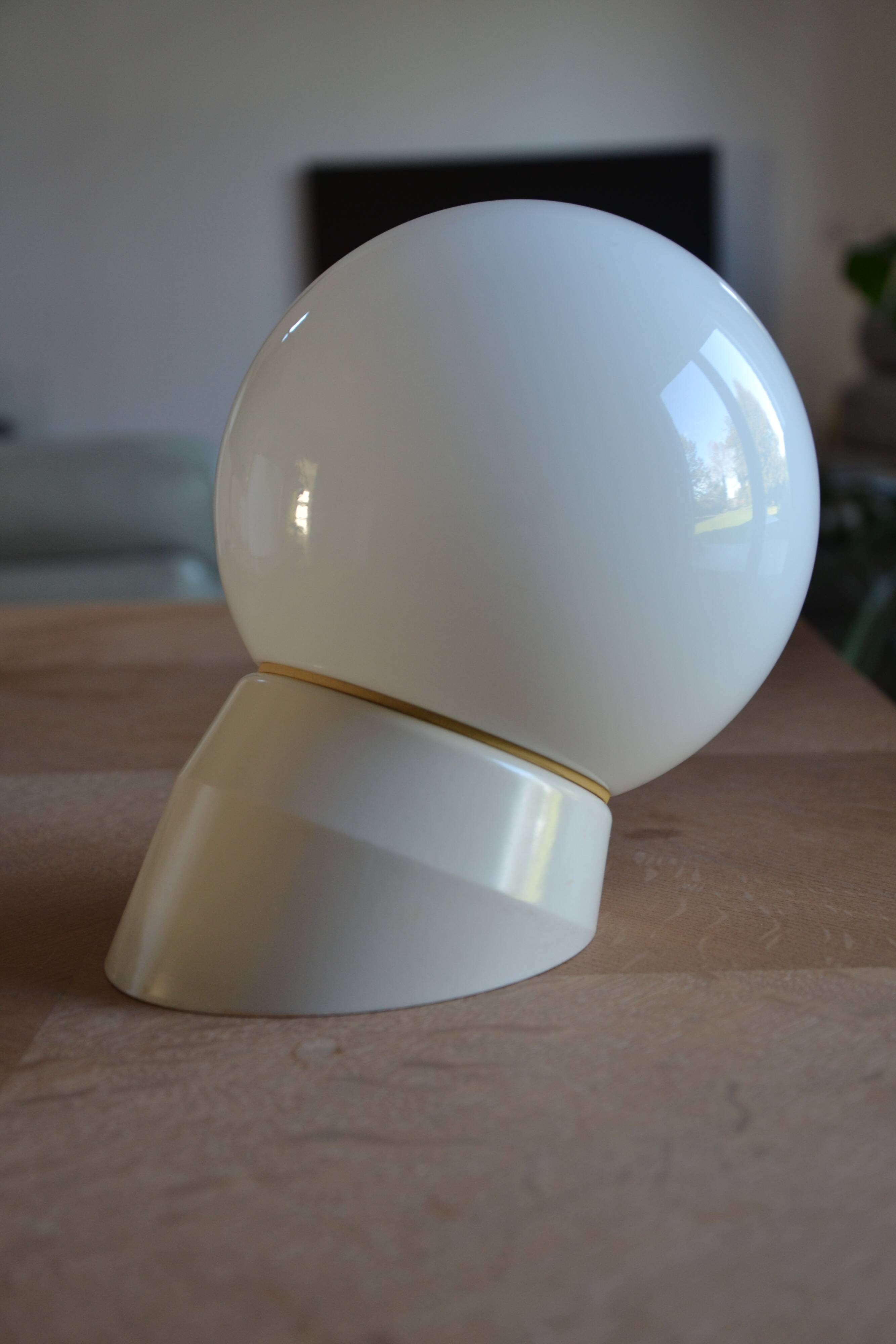 Vintage opaline wall lamp