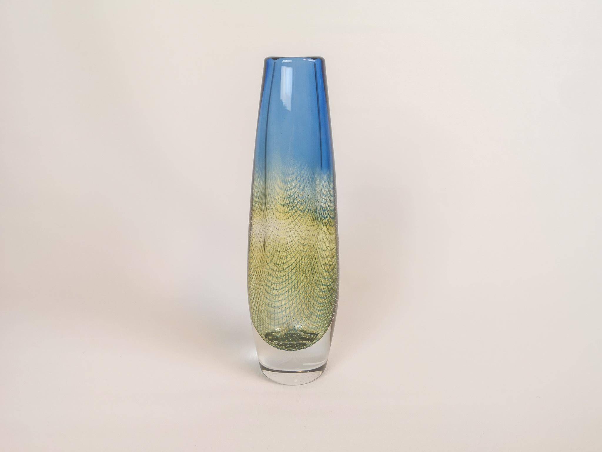Kraka crystal vase by Orrefors by Sven Palmqvist mid-century