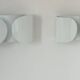 Pair of vintage Foglio wall lamps, white, Tobia Scarpa for Flos Italy