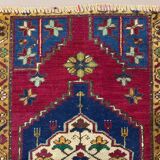 Small Vintage Turkish Rug 92x55 cm, Short Runner, Tribal, Shabby, Mini Carpet