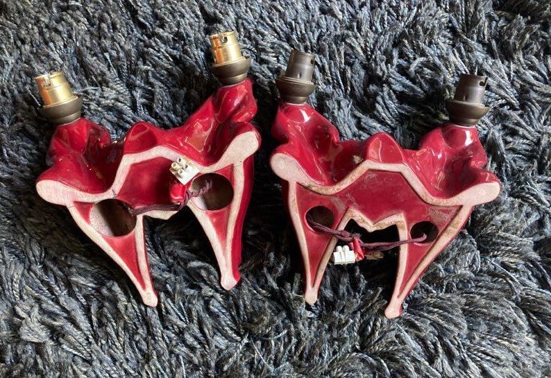 Ceramic wall lamps 40s