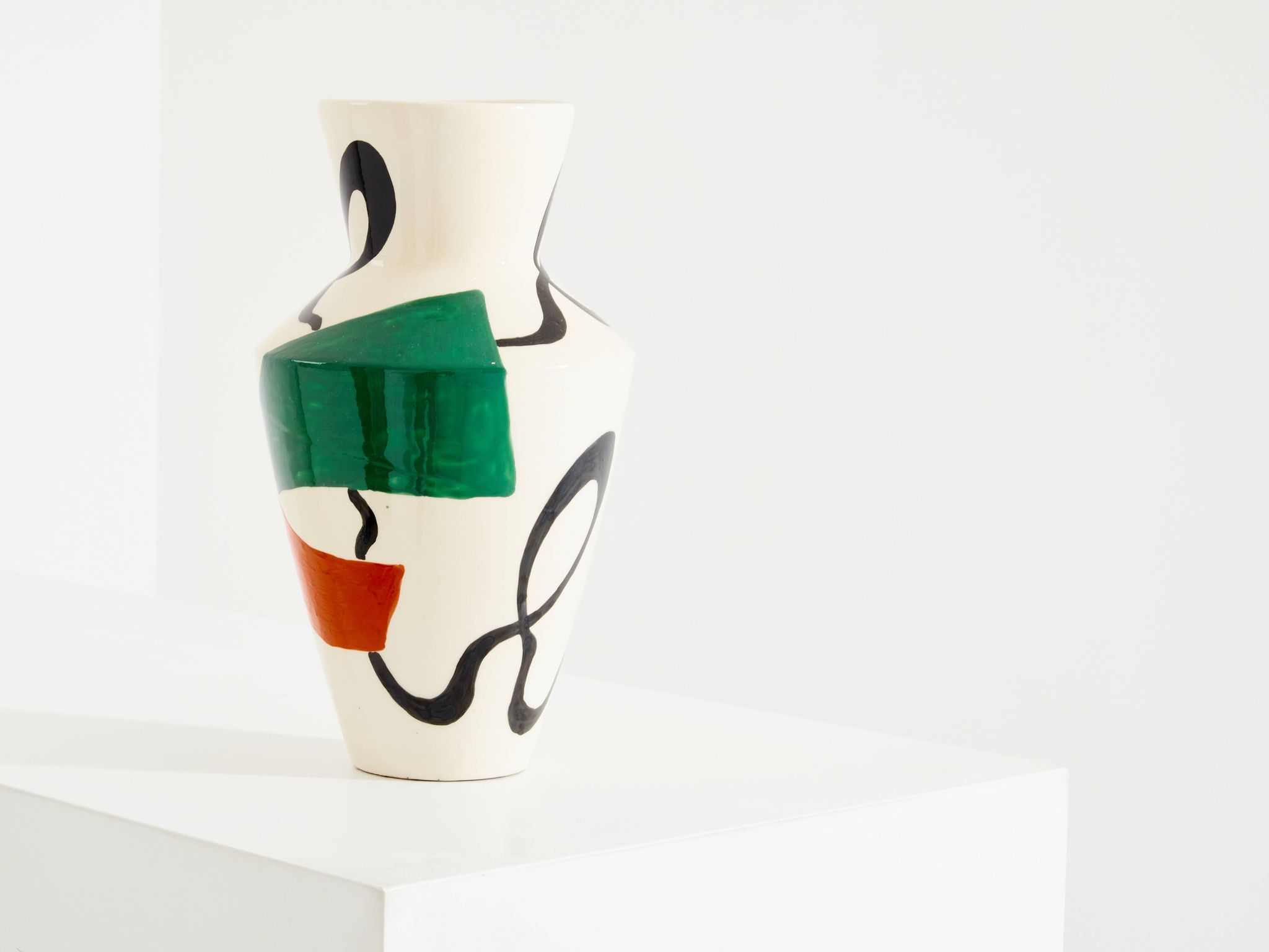 Vase en céramique émaillée signée Roland Brice vers 1950