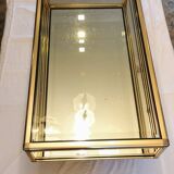 Glass and mirror coffee table, 1970