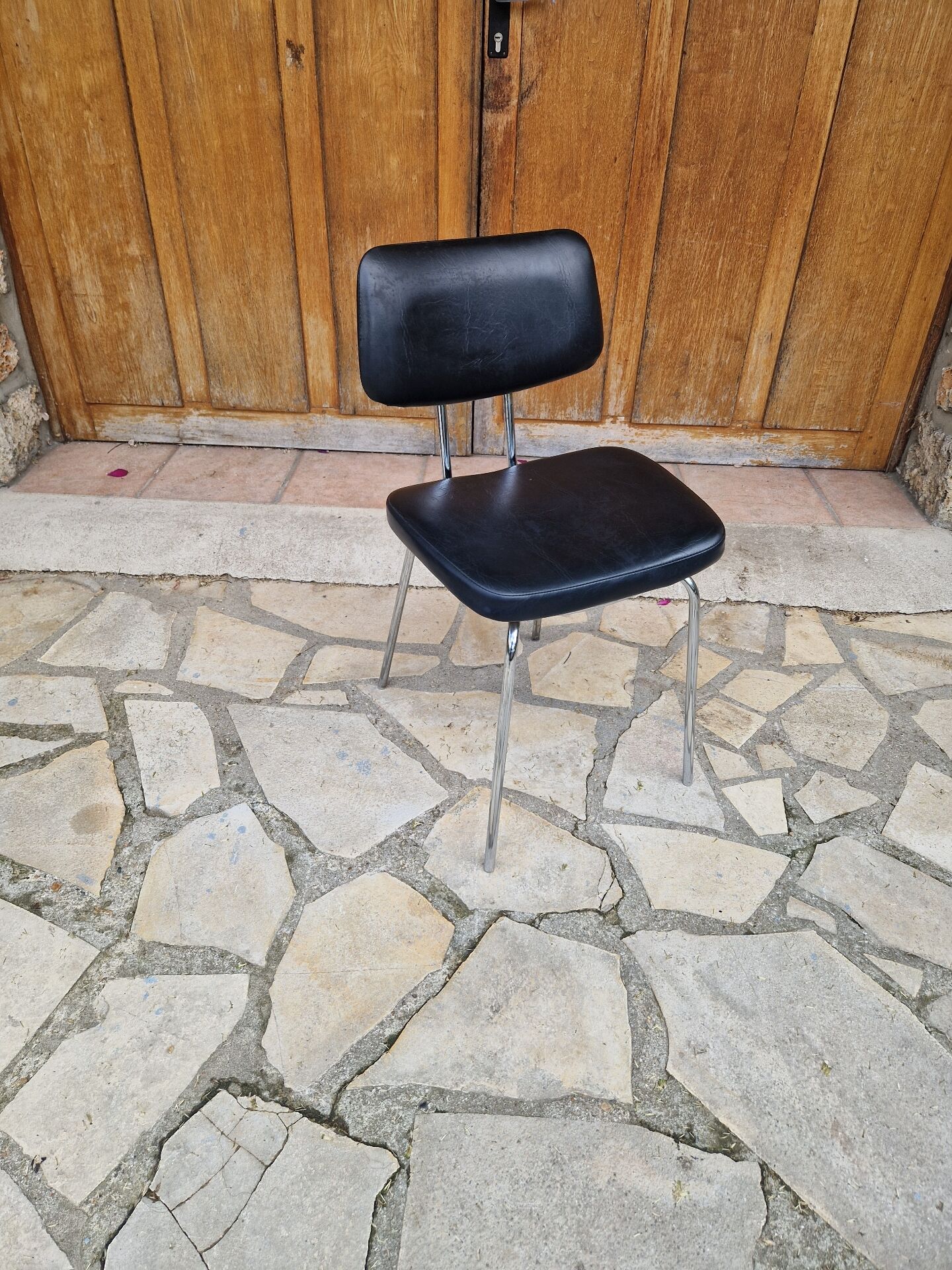 Vintage faux leather chair