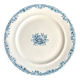 Plat rond Emile Bourgeois en terre de fer bleue