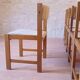 6 Danish Farstrup Scandinavian vintage chairs 1960 solid beech