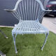 6 cast iron chairs from the 1950s