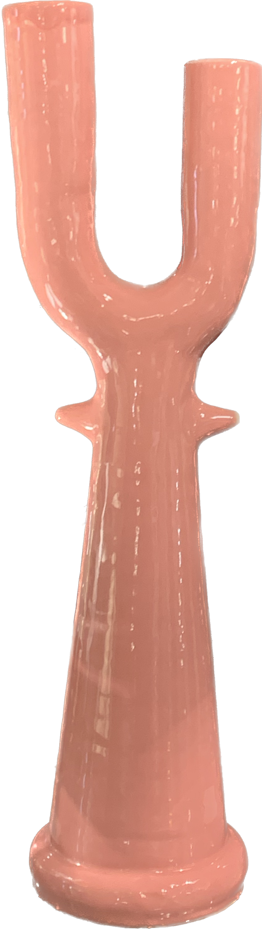 Vintage ceramic candlestick vase