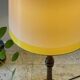 Candle holder lamp with walnut effect, vintage.
