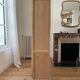 Armoire vitrée en chêne brut