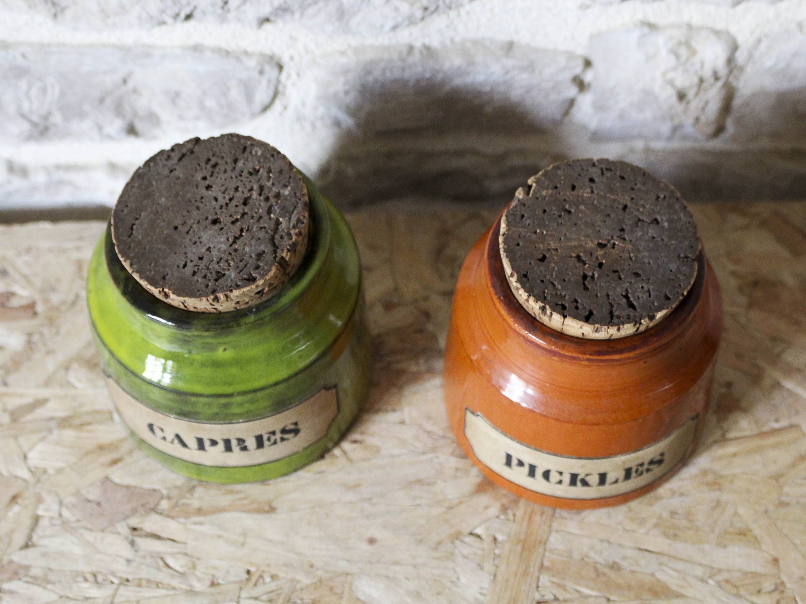 Pair of Mado Jolain ceramic pots