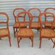Série de 6 chaises cannées