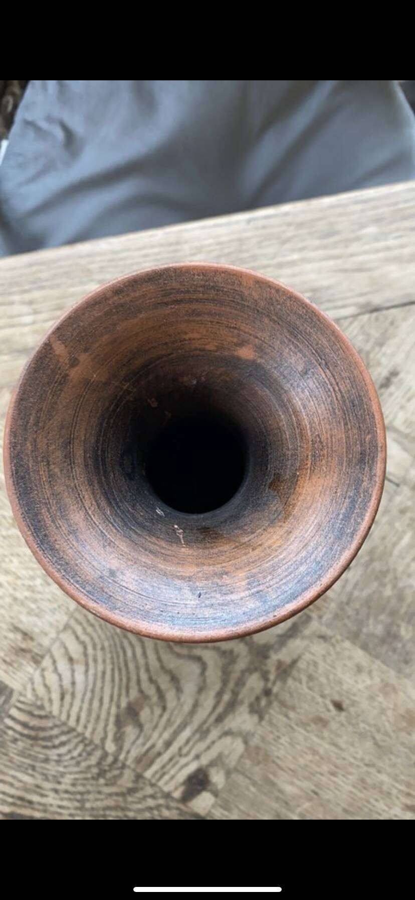 Etruscan style ceramic vase