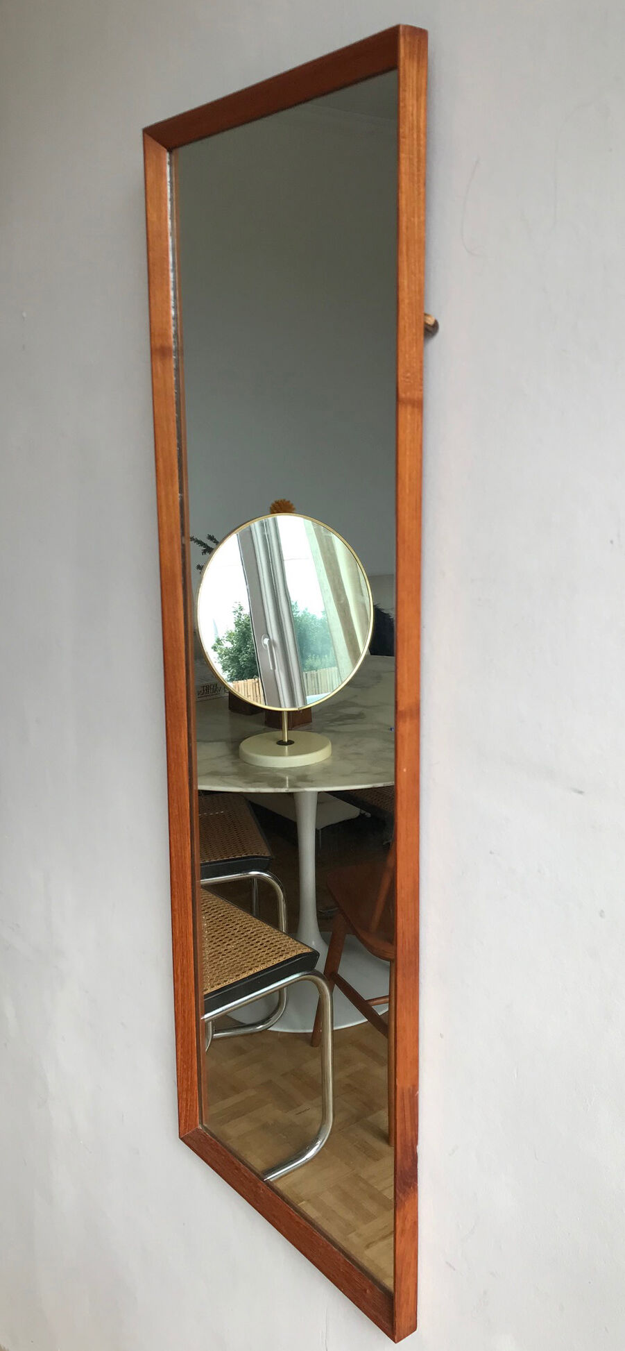 Rectangular teak mirror - 1960/70