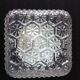 Structured /vintage square glass ceiling lamp 60s-70s