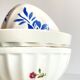 3 porcelain bowls of flowered limoges
