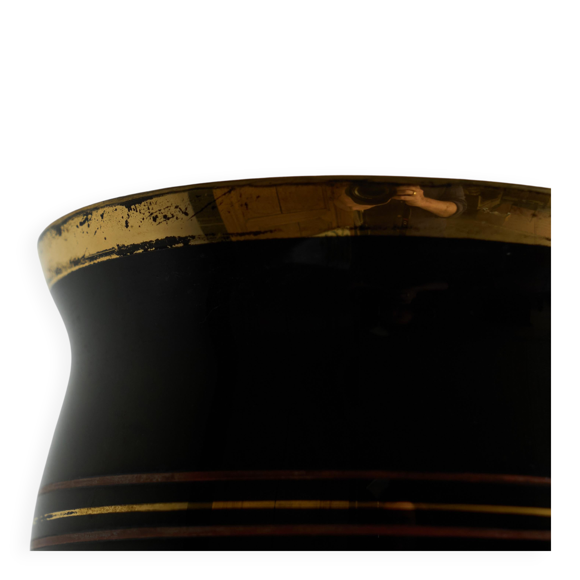 Large sculptural glass vase from the 1940s.
