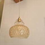Vintage glass pendant light