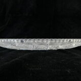 Old plate with pressed glass arabesque pie