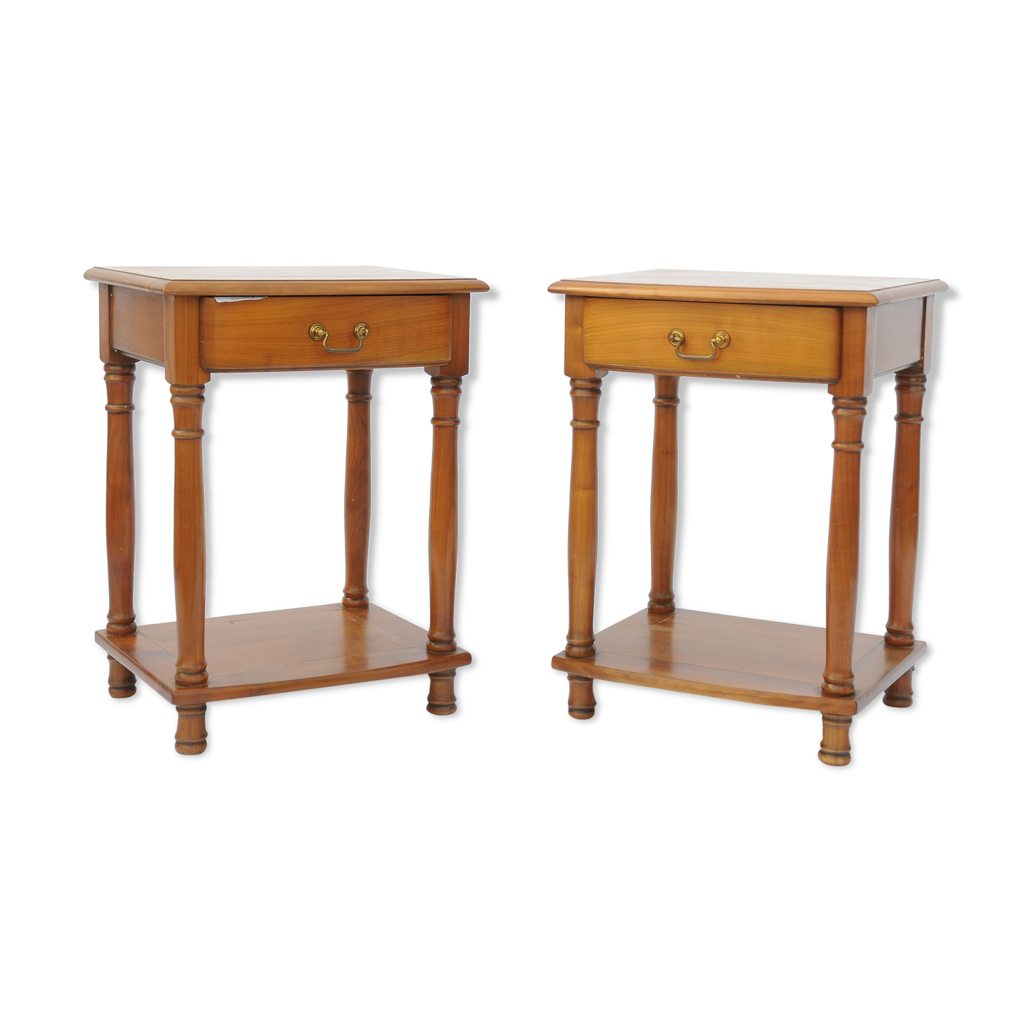 Pair of bedsides in cherry
