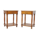 Pair of bedsides in cherry