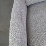 Fauteuil design Leolux modèle Fidamigo dans un beau tissu gris épais