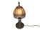 Vintage - crystal - cut glass - floral motif - table lamp - 90s