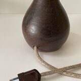 Large handmade stoneware lamp, 1960s-70s