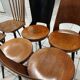 Suite of 6 chairs of Bistrot Baumann mismatched Mondor,Dove,Minuet