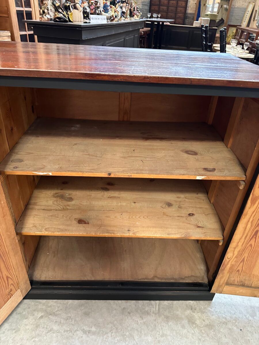 Large patinated workshop furniture