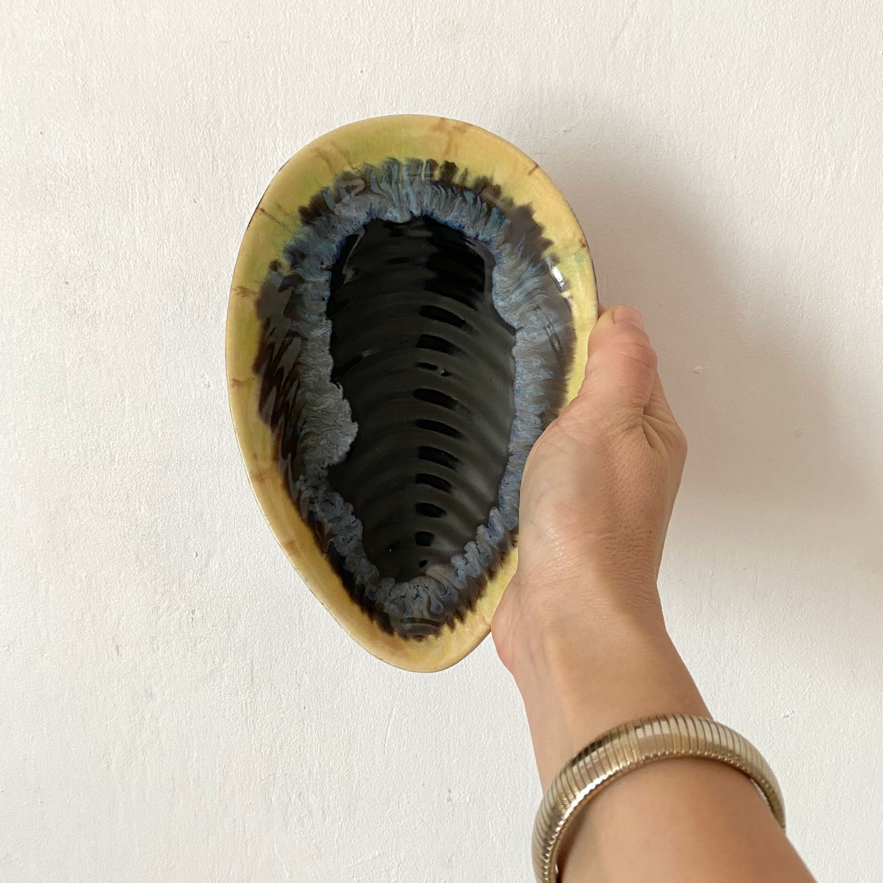 Empty vintage ceramic pocket