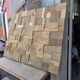Decorative wall panel in solid oak