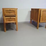 Large oak architect desk / table 1940's