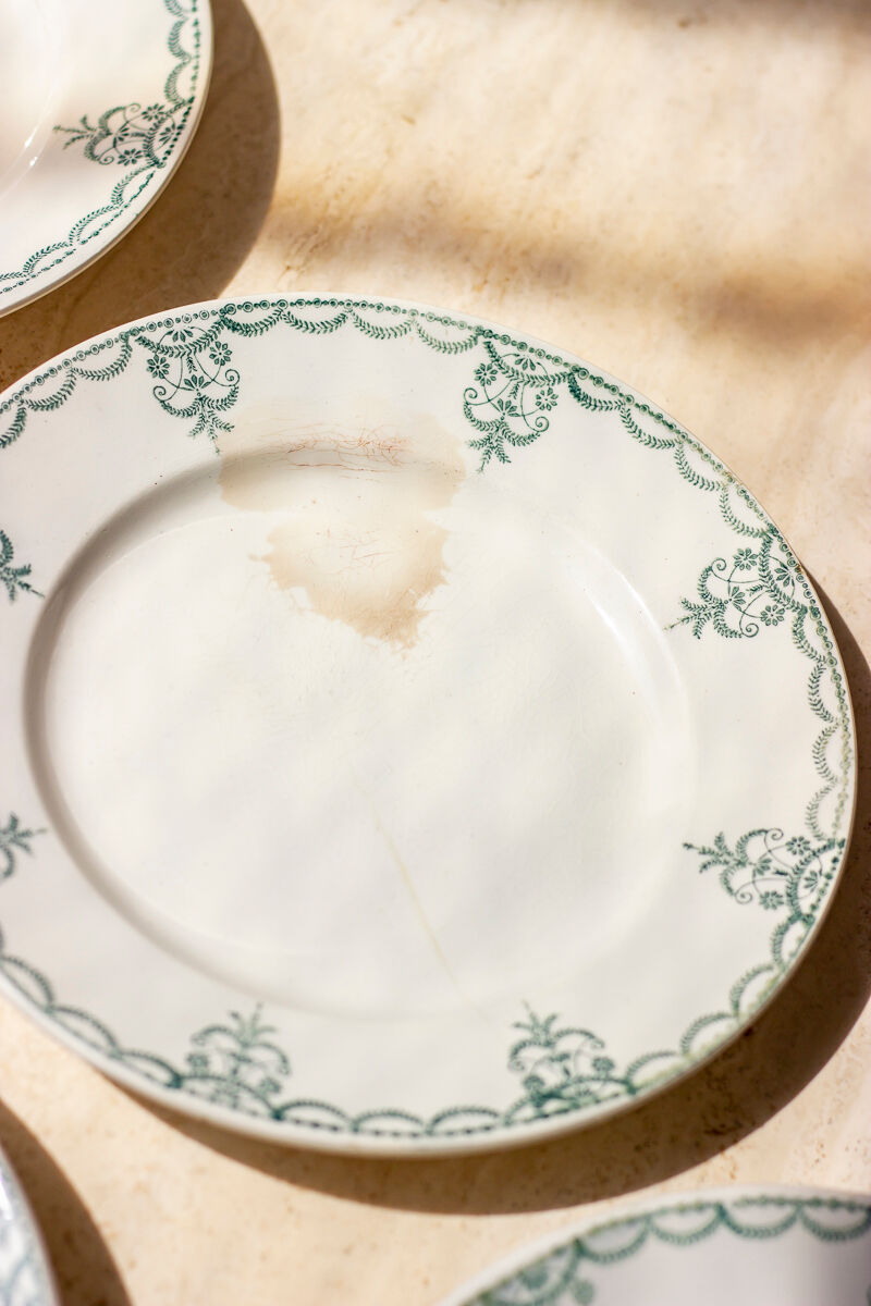 4 flat plates iron earth - Moulin des loups and Hamage