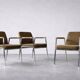 Vintage Mid-Century Modern German Brown Conference Chair from Drabert, 1970