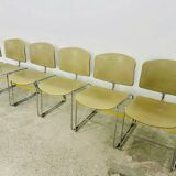 Set of 12 Max Stacker stackable chairs, 1970