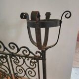 Wrought iron fire screen