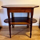 Console in rosewood and burl, early 20th century