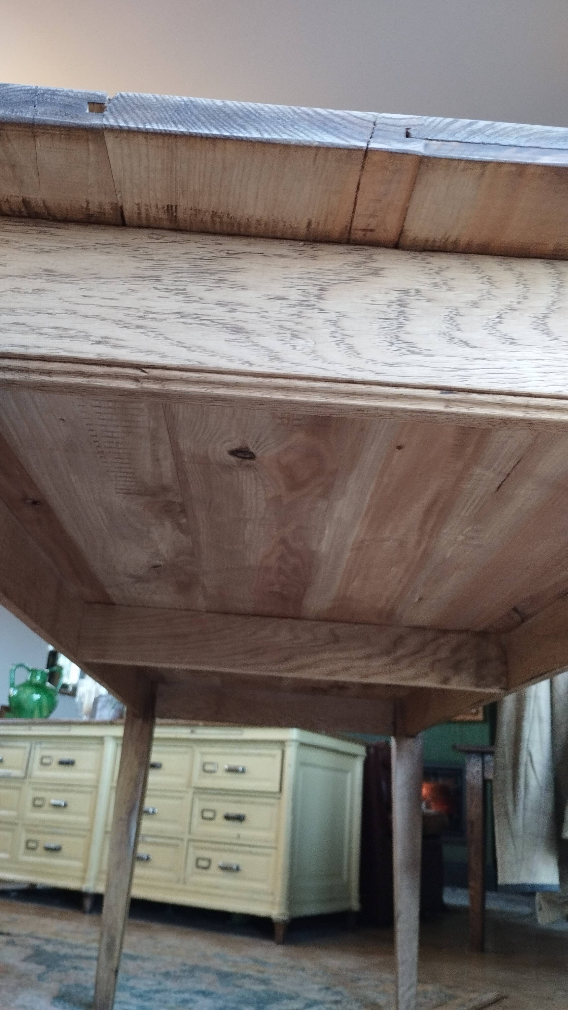 Danish Farmhouse Table with Patina