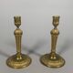 Paire de bougeoirs  Louis XVI En Bronze Ciselé Et Doré.
