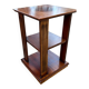 Vintage wooden shelf on caster legs