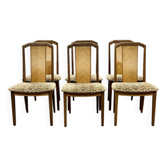 Set of 6 G-Plan teak chairs from the 70s
