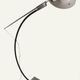 Vintage arc floor lamp with a chrome metal balance, 1970.