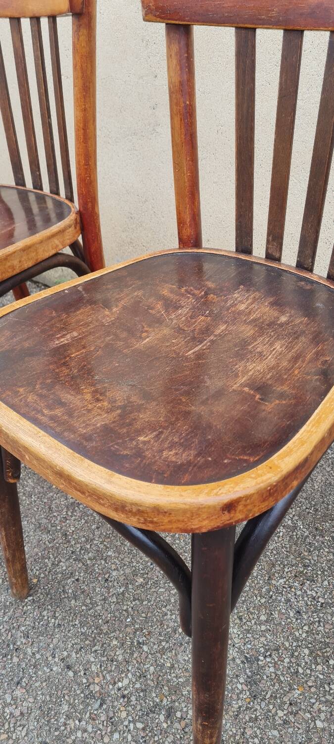 Set of 4 Baumann bistro chairs