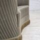 1970s, Danish 2-seater curved sofa, original furniture velour, beech wood.
