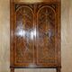 Vintage Regency style Italian marquetry wardrobe