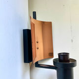 Applique murale Art Déco scandinave en métal/cuivre vintage