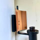 Scandinavian Art Deco Wall Sconce light in Metal/Copper Vintage