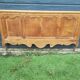 antique headboard in cherry wood